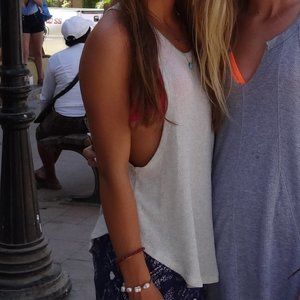 Joah Brown knitted grey tank size S/M